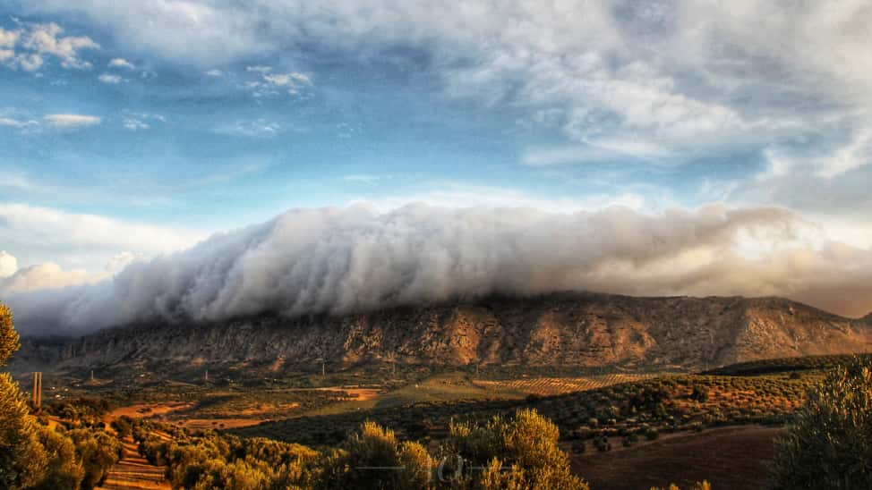 Efecto de montera en la sierra del Torcal